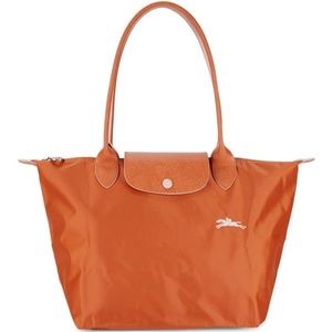 NWT Longchamp small Le Pliage Shoulder Tote rust